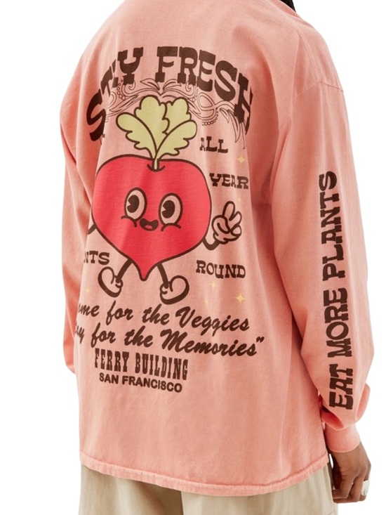 Urban Outfitters Tops - Urban Outfitters stay fresh oversize, long sleeve tee vintage